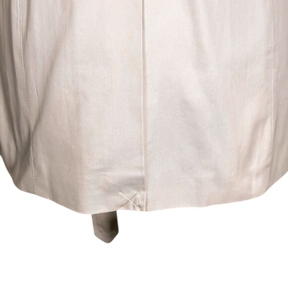 Banana Republic Beige Belted Trench Coat Button Double Breast Pockets Jacket S - Picture 11 of 11